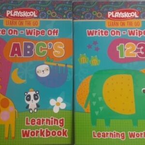 Set of Playskool Learning Write and Wipe Workbook